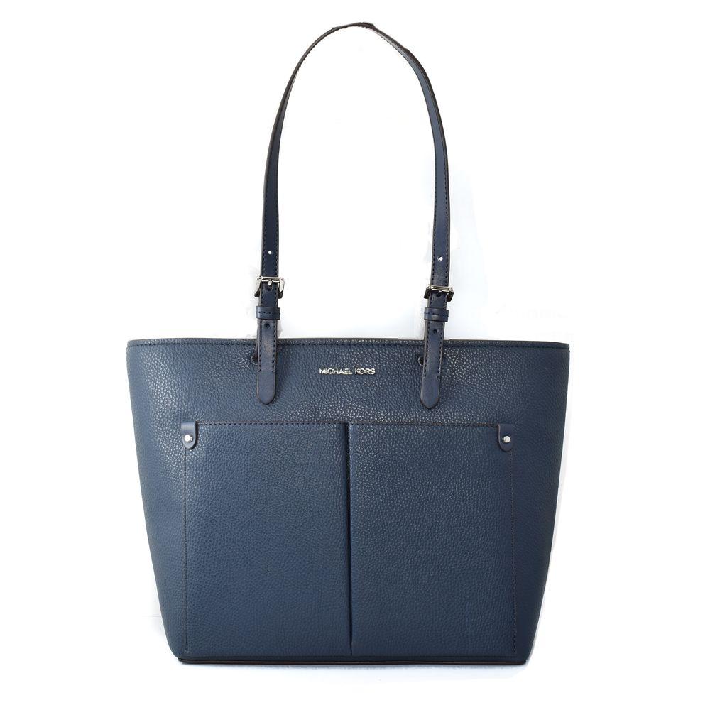 Michael Kors Blaue Kunstleder-Shopper Tasche