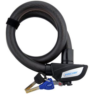 Fischer-MTS Fahrradschloss 85903, Kabelschloss, Länge 85cm, Sicherheitslevel 7