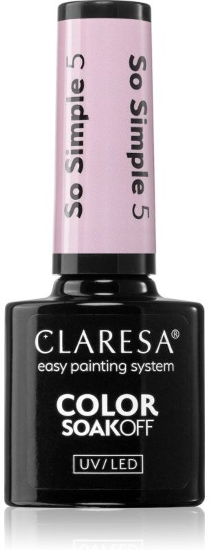 Claresa SoakOff UV/LED Color So Simple gel nail polish shade 5 5 g