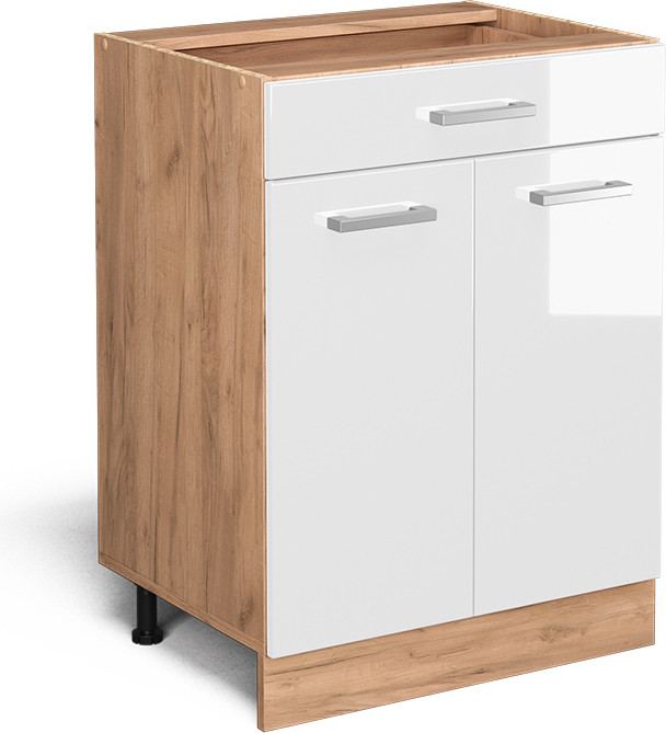 Vicco R-Line Keukenonderkast Wit Hoogglans met lade, Model 37101