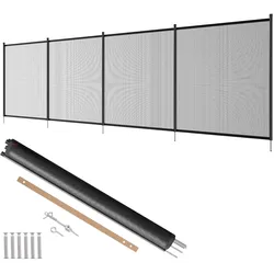 VEVOR Poolzaun, 1,21 x 3,66 m abnehmbarer Kindersicherheits-Poolzaun, einfache DIY-Installation, Schwimmbadzaun, 340 g Teslin-PVC-Poolzaunnetz, schützt Kinder und Haustiere