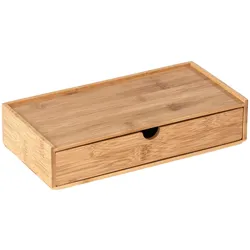 WENKO Bambus Box Mod. Terra mit Schublade, versteckte Aufbewahrungsmöglichkeit
