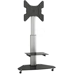 MYW HP1CL - LCD/Plasma Standfuß, neigbar, silber/ schwarz