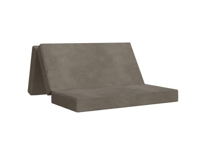 TUERYAFEK Klappsofa Bett 140 x 67 x 45 cm Hellgrau Polyesterbezug mit Reissverschluss, Schaumstoffpolsterung, manuell verstellbar, platzsparend faltbar