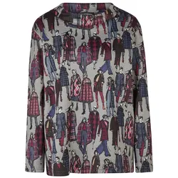 Rundhals-Pullover Doris Streich grau, 40