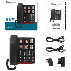 amplicom BigTel 40 Plus, Telefon, Grau