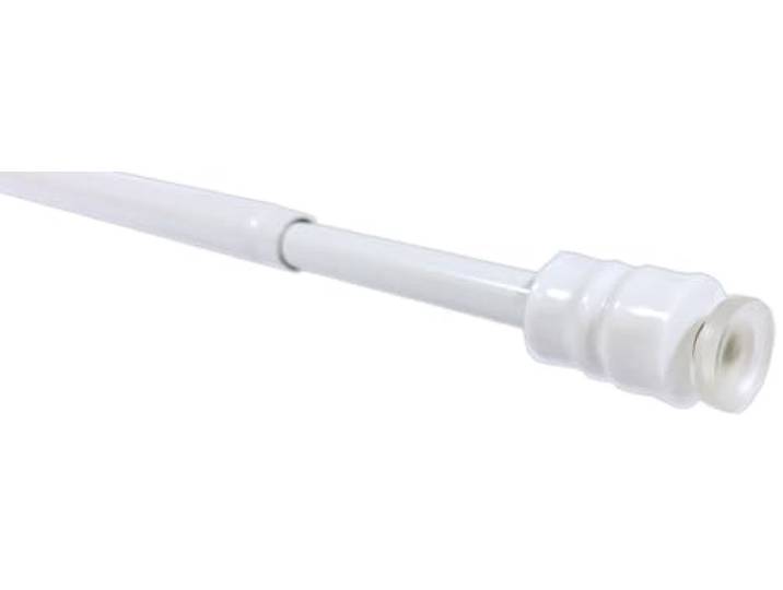Tilldekor Klemmstange FLEX, ausdrehbare Gardinenstange, weiß, 25-40 cm, ohne Bohren oder Kleben