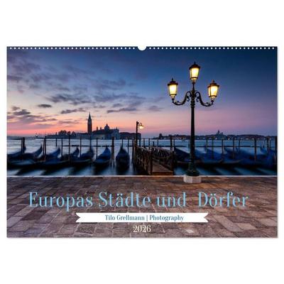 Europas Städte und Dörfer (Wandkalender 2026 DIN A2 quer), CALVENDO Monatskalender