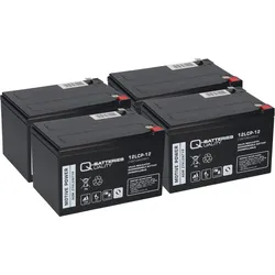 Akku kompatibel E-Scooter Mach 1 1886 48V 4x 12LCP-12 12V-13Ah AGM Blei QB