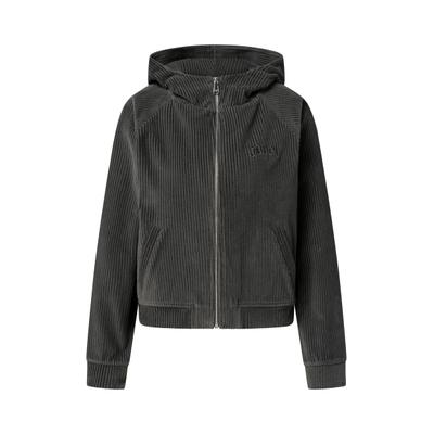 Cordjacke JOOP "Tyno", Damen, Gr. S, grau (open grau), Cord, Obermaterial: 100% Baumwolle, kurz, Bündchen, Jacken, Sportiv-elegantes Design