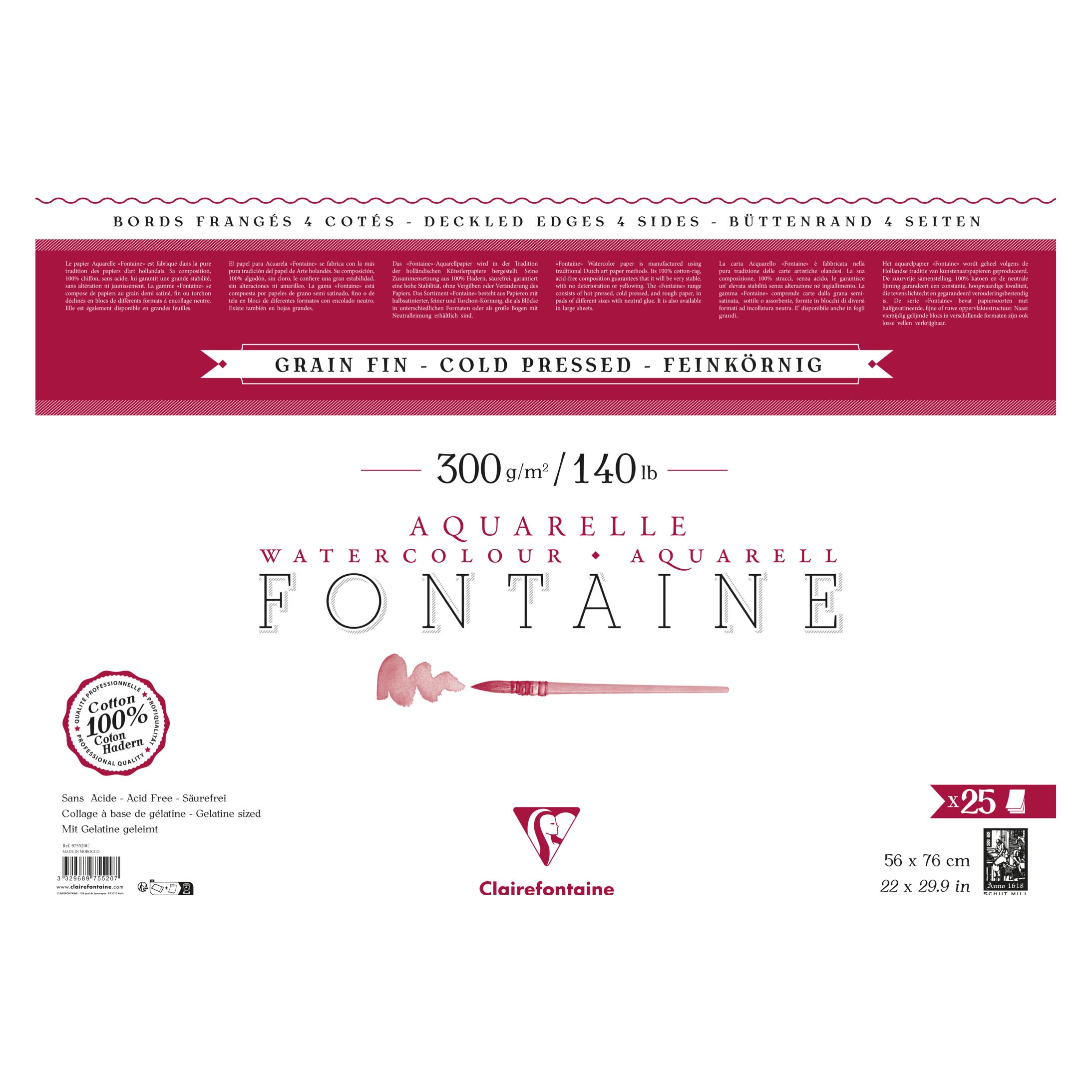 Clairefontaine Fontaine-Papier (300 g/m², 25x) (975520C)