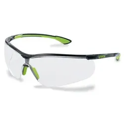 uvex Bügelbrille sportstyle schwarz, lime schwarz/grün/transparent - 9193265 - schwarz/grün/transparent