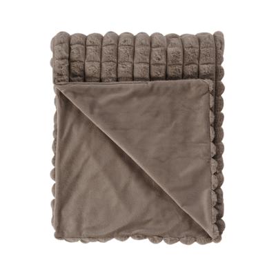 Tagesdecke KAYOOM "Decke Spa Essence 125", braun (taupe), B:150cm L:200cm, Polyester, Tagesdecken