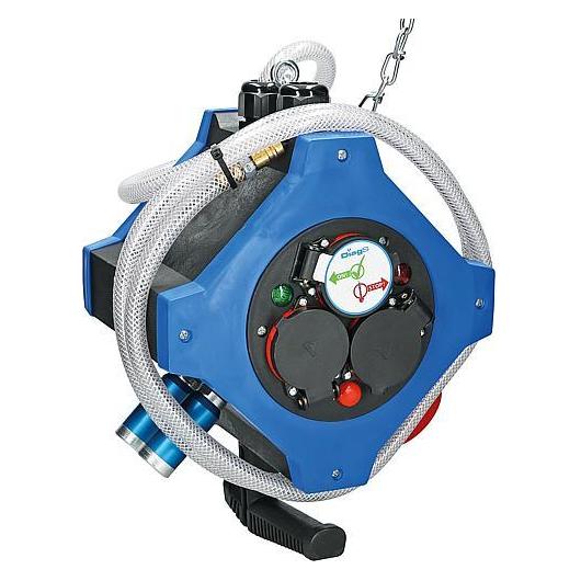 Hedi Hängeverteiler e.STATION, Energie-Druckluft-Ausführung, 2x 3-fach Steckdose 250V IP44, 1x CEE-Ste... (2 m) (49575)