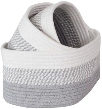 3-Piece Storage Basket Set - Small, Medium, and Large Rope Baskets by Home-Complete