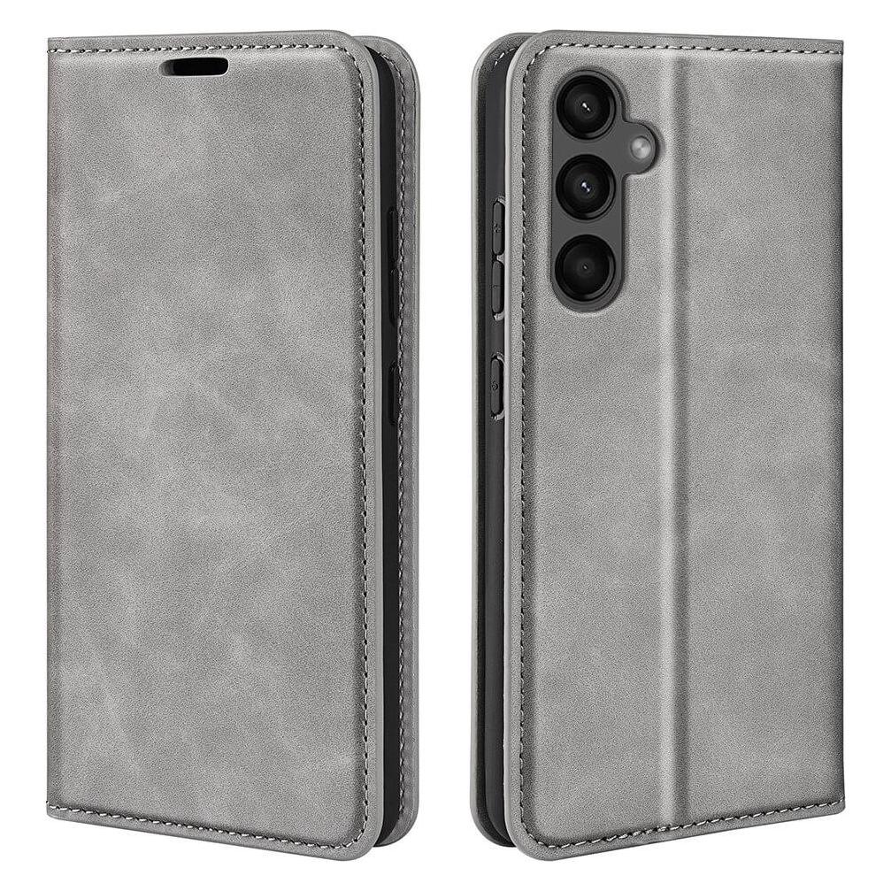 Cover-Discount Galaxy A15 - Stand Flip Case Hülle grau (Samsung Galaxy A15) (660163129D)