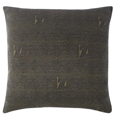 Dekokissen ZOEPPRITZ1828 "Soft-Fleece Legacy", grau (forest, gemustert), B:60cm L:60cm, Polyester, Viskose, Dekokissen_Sitzkissen_Kissenhüllen, Kissenbezug aus Fleece