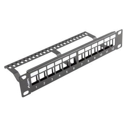 Lanberg patch panel blank 12 port 1U (PPKS-9112-B)