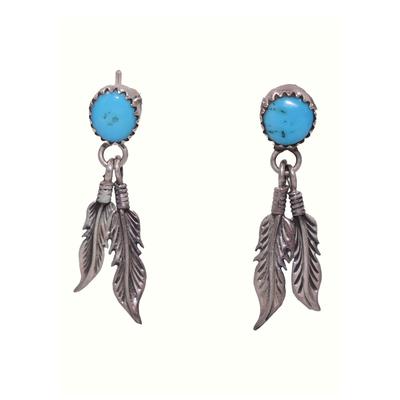 Paar Ohrstecker FIRETTI "Schmuck Geschenk Silber 925 Ohrschmuck Edelstein", bunt (silberfarben, schwarz, türkis, türkis), Ohrringe, Damen, Silber 925 (Sterlingsilber), mit Türkis