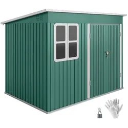 Outsunny-Gartenschuppen-260L x 177B x 190H cm-Grün