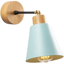 Türkisfarbene Wandleuchte 14x14x25cm WellHome Baikal