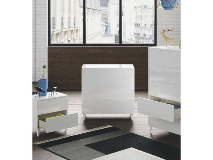 Commode Baltimore 80x40h80 cm Blanc