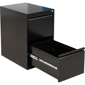 G-Office Hängeregisterschrank FGC.2, 1-bahnig, 2 Schübe, schwarz