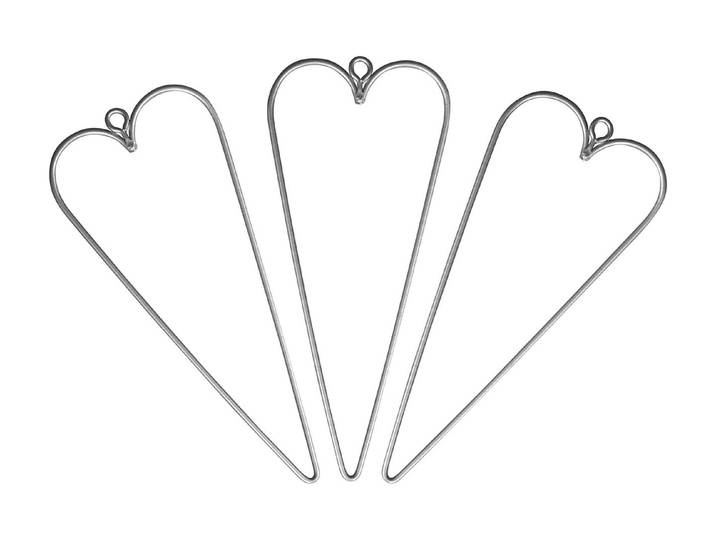 Rayher Draht-Herzen 12 × 5 cm 3 Stück