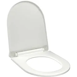 vidaXL Toilettensitz mit Absenkautomatik und Quick-Release-Design Weiß