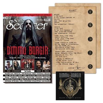Sonic Seducer 05-2026 Dimmu Borgir Kunstdruck, handschriftliche Lyrics -