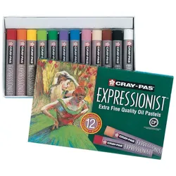 Royal Talens, Malstifte, Sakura Cray-Pas Expressionist oil pastel set 12 colours (12x)
