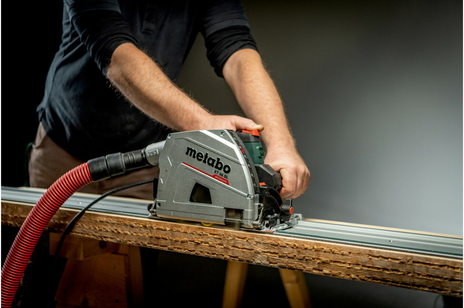 Metabo Tauchkreissäge KT 66 BL (691219000) mit Führungsschiene FS 160, metaBOX 340)