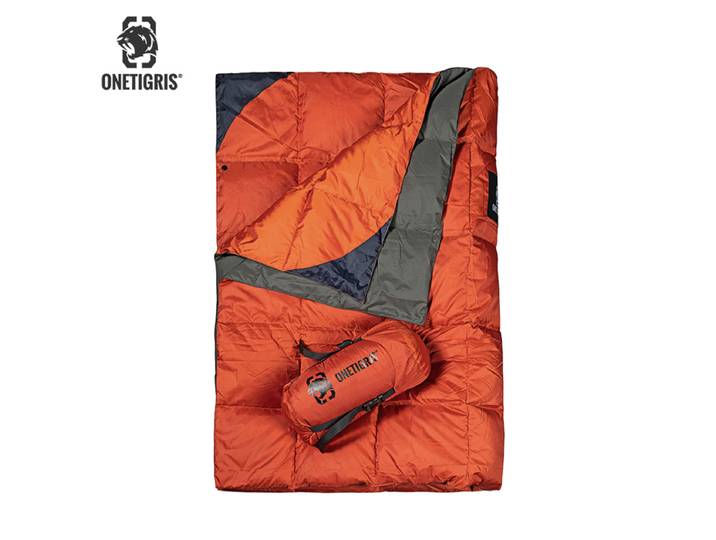 OneTigris – couverture de Camping pliable, couette de voyage pour Camping en plein air, randonnée, Trekking, 3 saisons, 1 personne, convient 41 ° F-77 ° F(5 ° C-25 ° C)