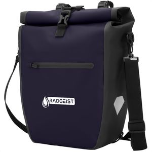 Radgeist Gepäckträgertasche PBU-20-51, dunkelblau, 20 Liter, Umhängetasche, wasserdicht, reflektierend