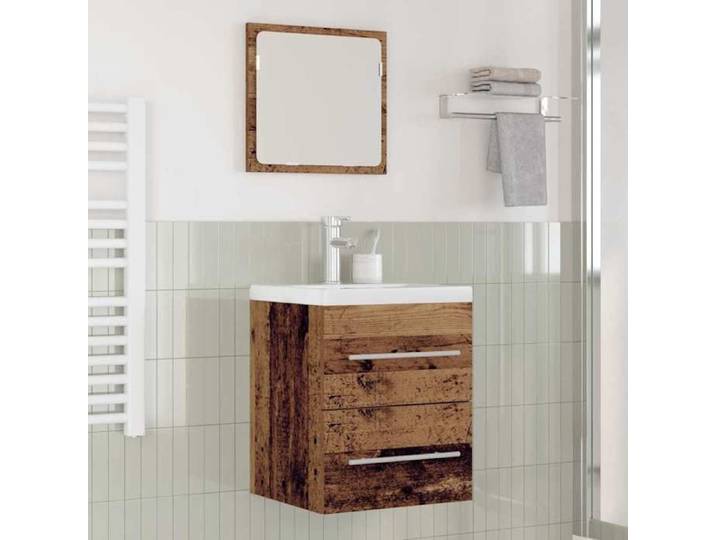 NEW 2026  Meuble de Lavabo de Bain - 1 PC - Armoire d'évier - Marron 42x39x52 cm L6277