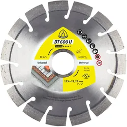 Klingspor, Sägeblatt, DT 600 U Supra - Diamanttrennscheibe 150 x 22,23 mm