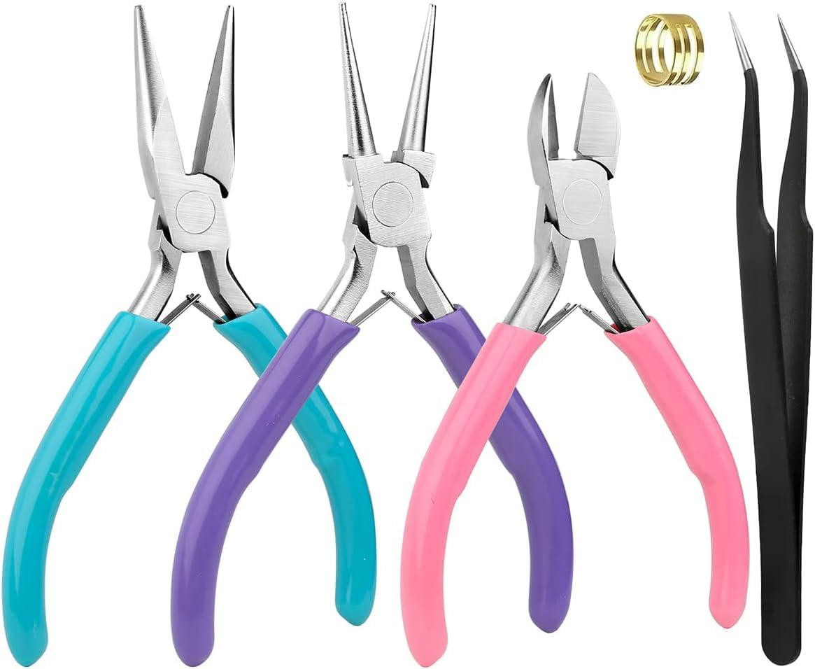 Solidchoice 5-delig DIY Sieraden Tangenset Handgereedschap voor Sieradenmaken