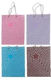 IH Casa Decor Gift Bags Star Assorted Medium - Set of 12