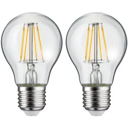 Paulmann 28856 LED Birne Filament E27 230V 2x470lm 2x5W 2700K Klar