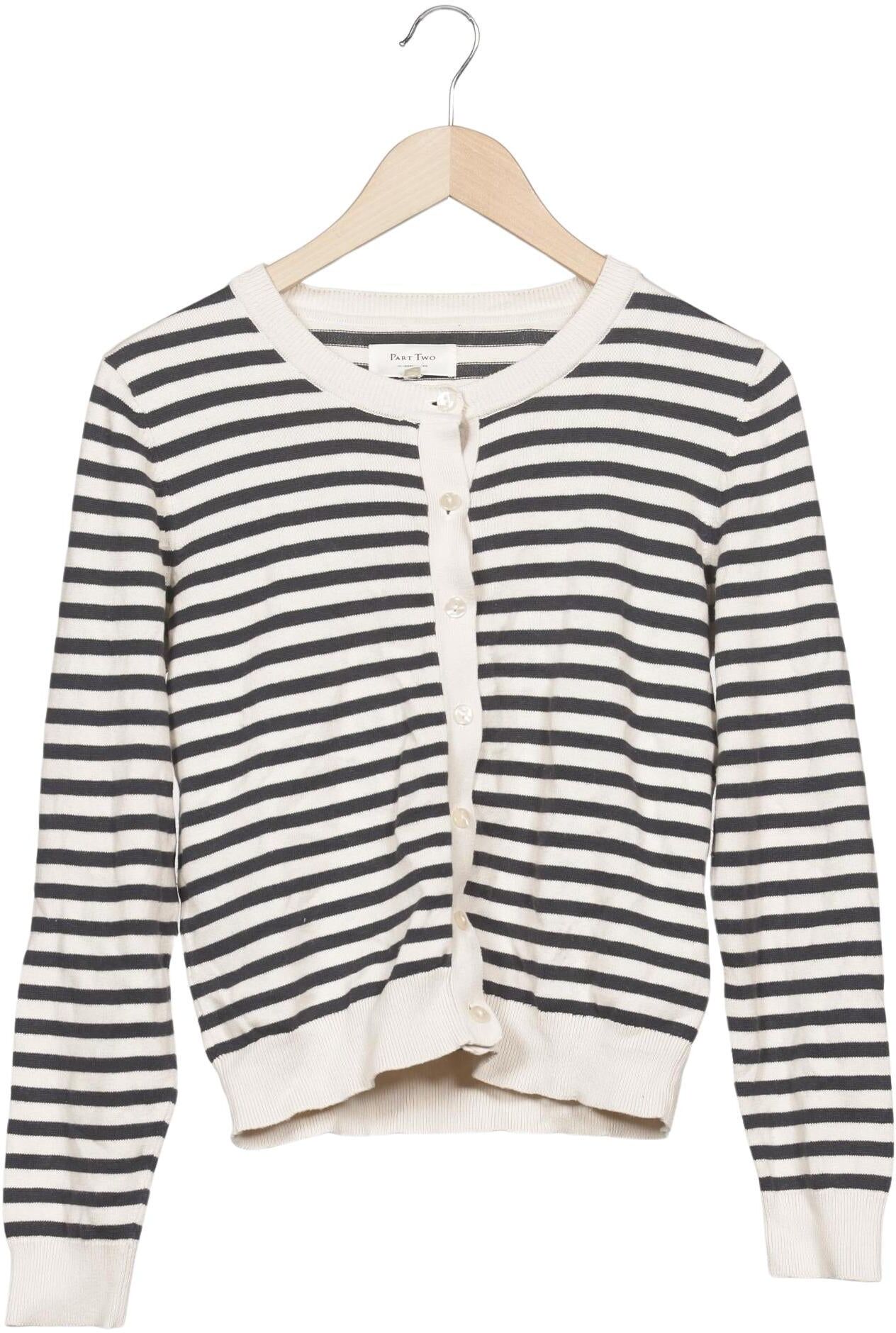 Part Two Damen Strickjacke, Mehrfarbig, Gr. L, Baumwolle - Second Hand