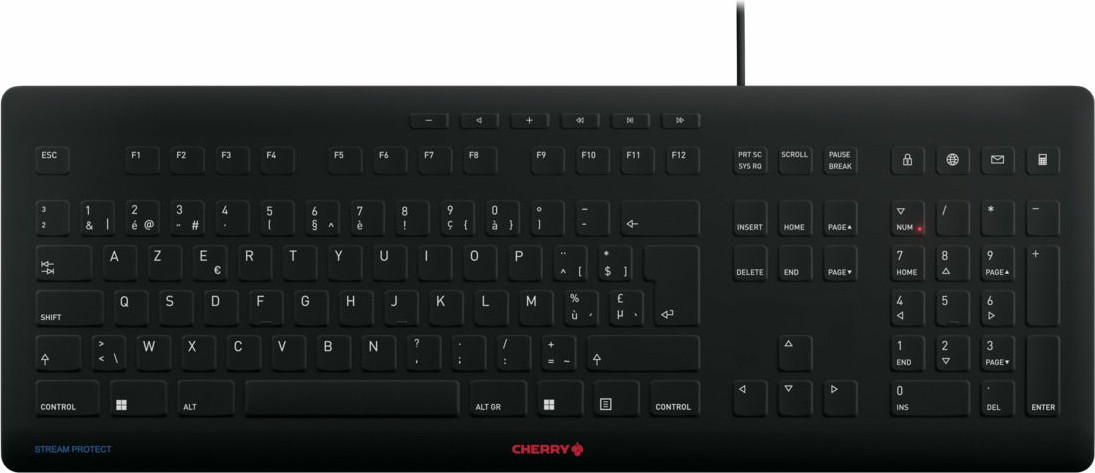 Cherry Stream Keyboard USB Toetsenbord met CHERRY SX Toetsen Zwart