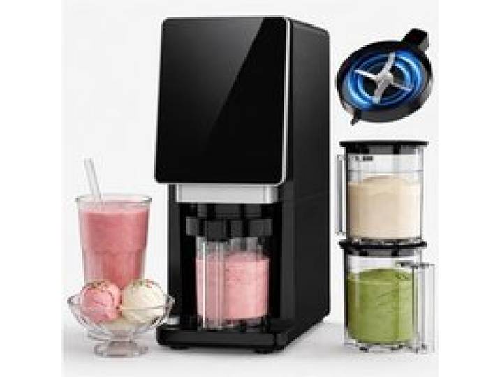 Machine à Glace Multifonction – 8 Programmes Écran Tactile Mélange & Nettoyage Automatiques Sorbetière Électrique