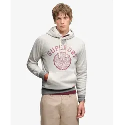 Superdry für Herren. M2014562A Essentielles Kapuzen-Sweatshirt grau (S), Lässig, Baumwolle