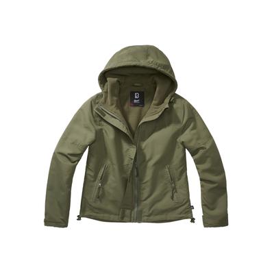 Allwetterjacke BRANDIT "Brandit Damen Ladies Windbreaker Frontzip", Damen, Gr. S, olive, 100% Polyester, mehrfarbig, normal, ohne Ausschnitt, Jacken