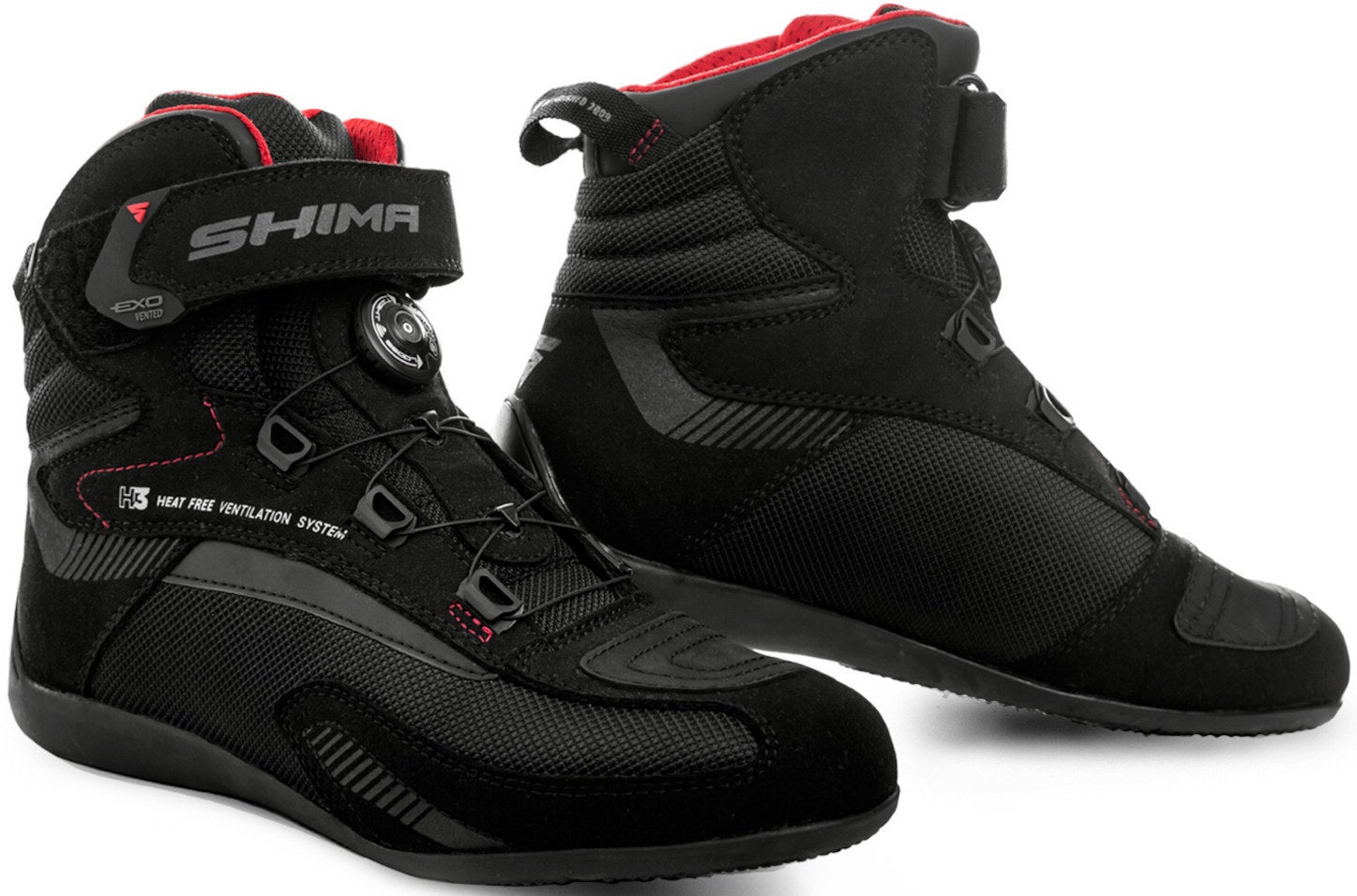 SHIMA Exo Vented Motorrad Schuhe EXO-MEN-BLACK-42