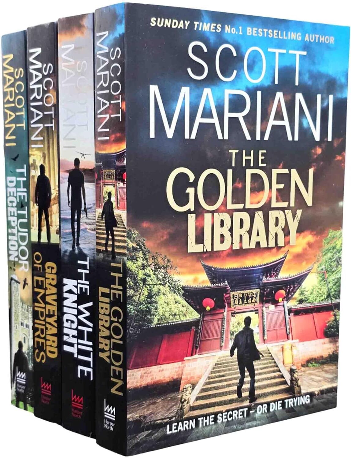 HarperCollins Ben Hope Thriller Series 4 Book Collection Set (Books 26-29) by Scott Mariani - Paperback Military Action Thriller Fiction Gift Set