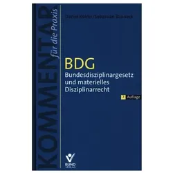 Köhler:BDG - Bundesdisziplinargesetz un, Fachbücher von Sebastian Baunack, Daniel Köhler