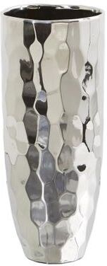 Nearly Natural "13"" Designer Silver Cylinder Vase"