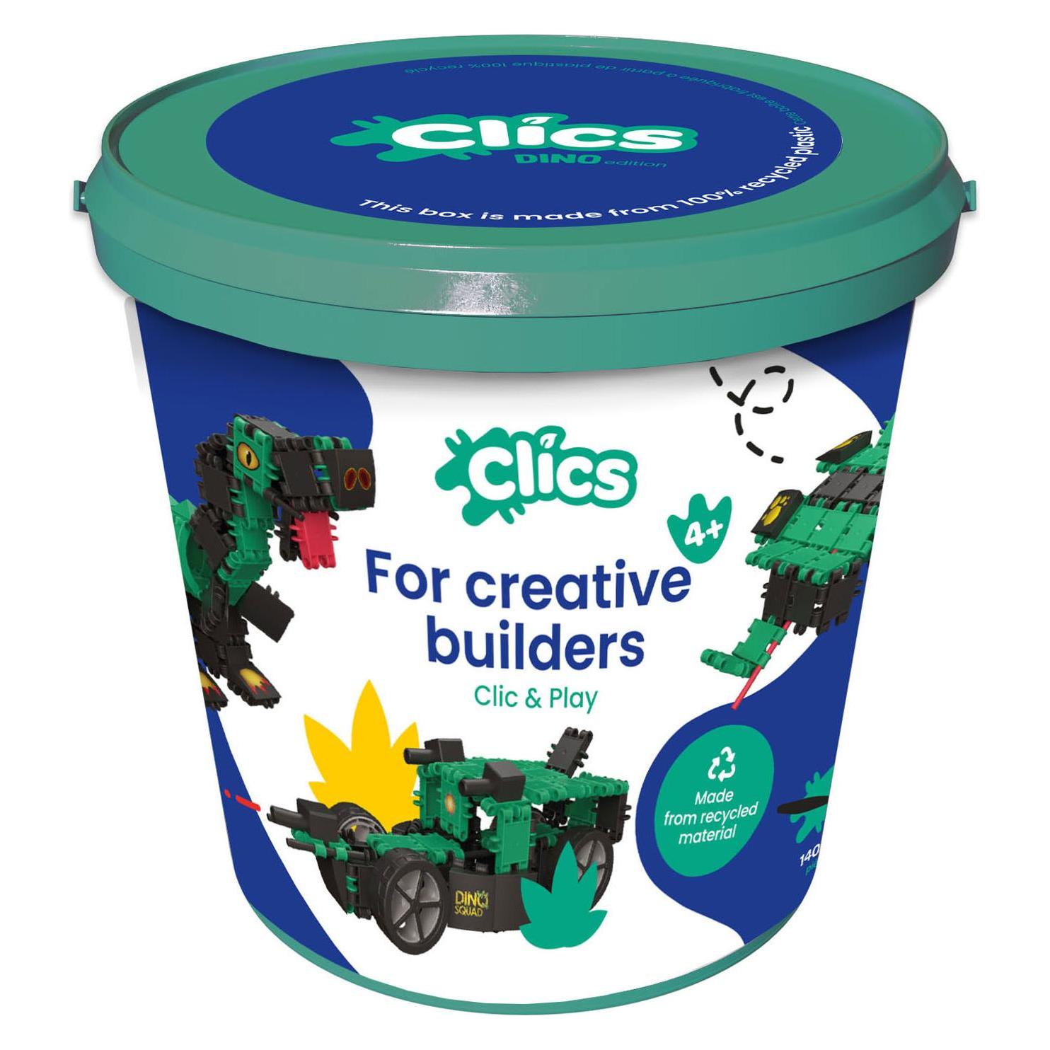 Clics Box Dino 150 Teile Bausatz mit Zubehör und Sticker ab 6 Jah (B00FC7QCK8)