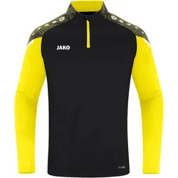JAKO Performance Ziptop Kinder schwarz/soft yellow 152